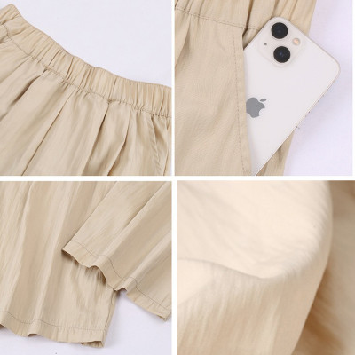 بنطال نسائي طويل بساق مستقيمة ساق واسعة ، بانت خفي...