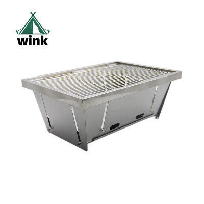 شواية شواء خارجية محمولة مصنوعة من الفولاذ المقاوم...