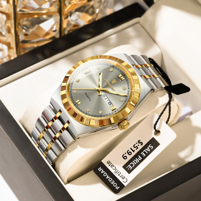 POEDAGAR الأصلي العسكرية رجل ساعة اليد كوارتز تاري...