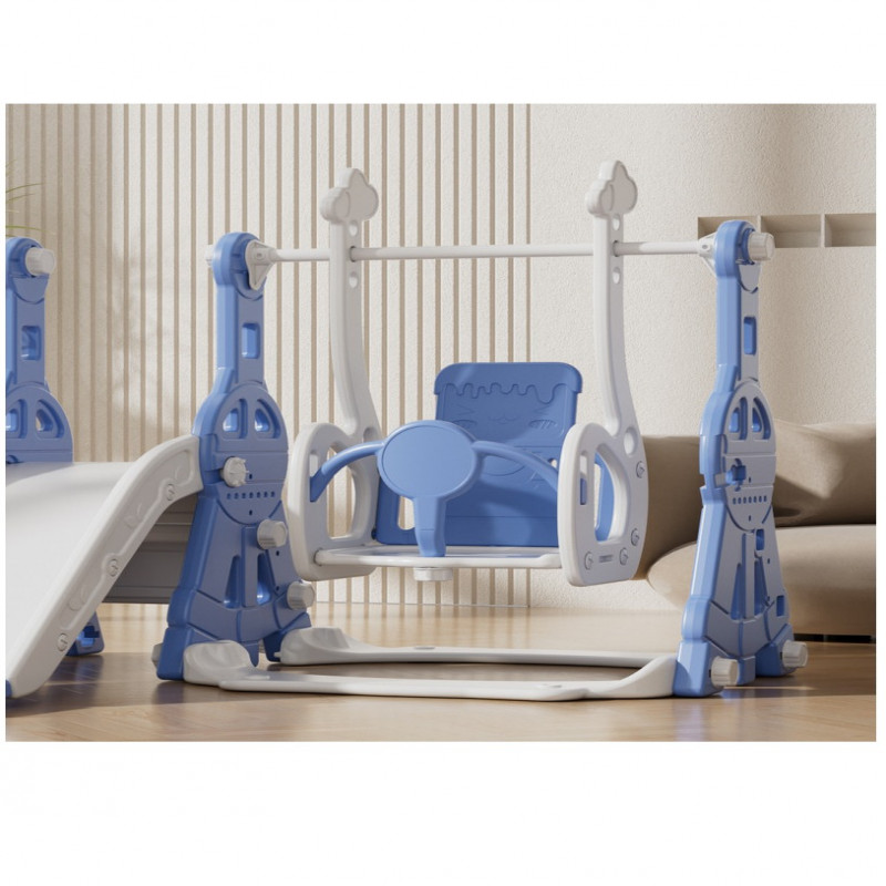 زحليقة مع مرجيحة للأطفال مع كرة سلة 140*122*98 سم