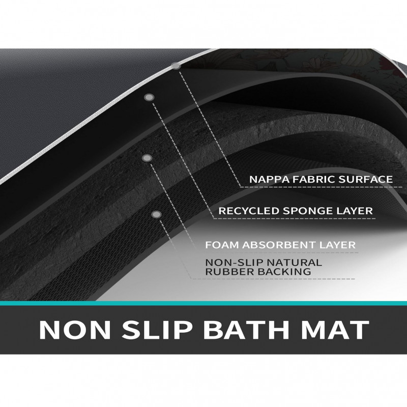 دعاسة حمام فائقة الامتصاص ودعاسة مرحاض على شكل حرف...