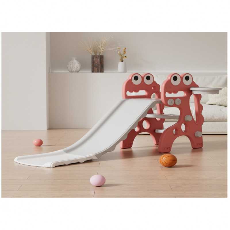 زحليقة قابلة للطي علي شكل ديناصور مع كرة سلة 135*6...