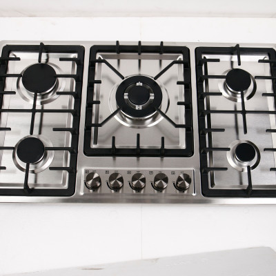 موقد 5 موقد غاز مع موقد غاز ، زجاج مقسى ، موقد غاز...