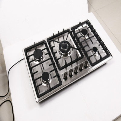 موقد 5 موقد غاز مع موقد غاز ، زجاج مقسى ، موقد غاز...