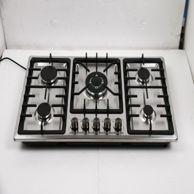 موقد 5 موقد غاز مع موقد غاز ، زجاج مقسى ، موقد غاز...