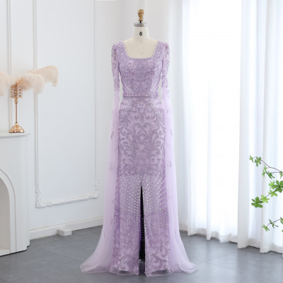 نے کہا کہ کسٹم میڈ لگژری عربی فیروزی شام کا لباس ک...