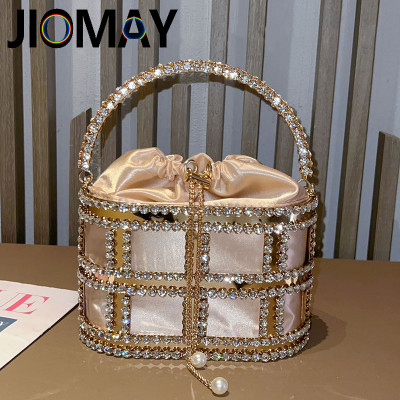 حقيبة دلو من حجر الراين من JIOMAY للنساء ، محفظة ز...