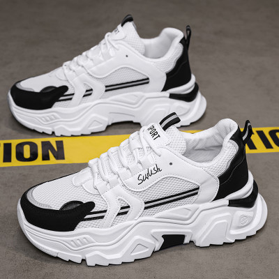 حذاء رياضي كاجوال شبكي سميك يسمح بمرور الهواء للطل...