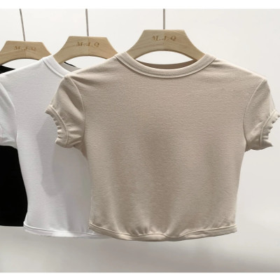 تيشيرت نسائي صيفي بناتي ملابس حريمي تي شيرت قطني ض...