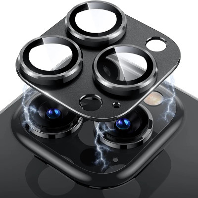 معدن عدسة الكاميرا حامي الزجاج ، فيلم واقية آيفون...