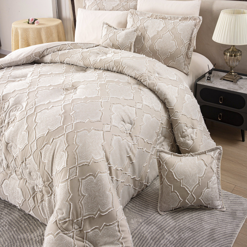 طقم لحاف سرير في حقيبة - طقم 8 قطع - طقم لحاف من ق...