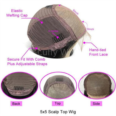 شعر مستعار بشري ناعم وطويل بني مستقيم ، شعر مستعار...