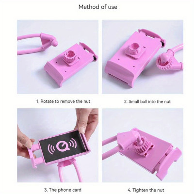 حامل هاتف محمول عالمي قابل للتمديد ، تعليق للرقبة...