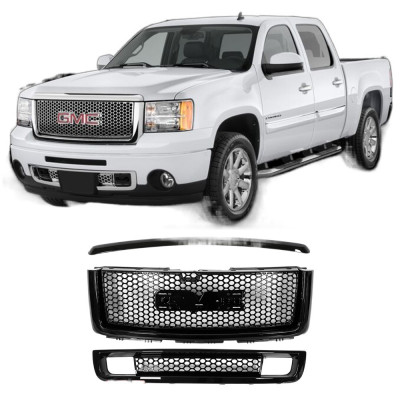 شبكة سوداء لمعان المصد الأمامي ، شبكة السيارة لغطا...