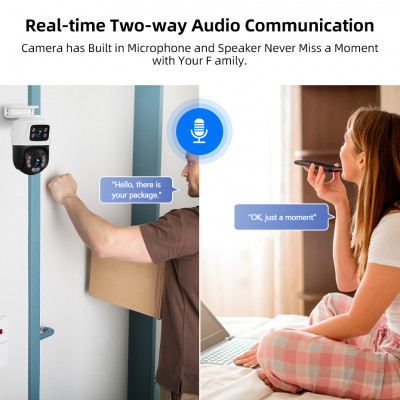 نظام كاميرا مراقبة Kerui-hd poe ، مقاوم للماء ، عد...