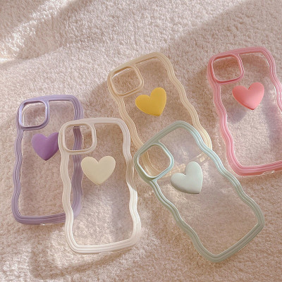 Love Heart Silicon Phone Case For iPhone 16 Pro Ma...