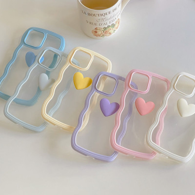 Love Heart Silicon Phone Case For iPhone 16 Pro Ma...