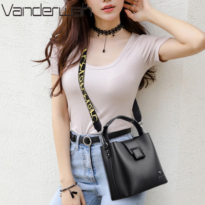 شنطة يد جلد ناعم بـ 3 طبقات