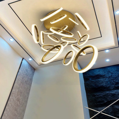 الثريات الألومنيوم لغرفة المعيشة ، تصميم تعليق ، م...