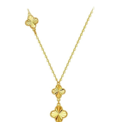 قلادة متكاملة فاخرة من الذهب الحقيقي عيار 24 قيراط...