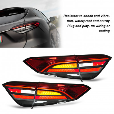 مصابيح خلفية ليد بأسلوب شد الوجه ، مصباح خلفي ، قش...