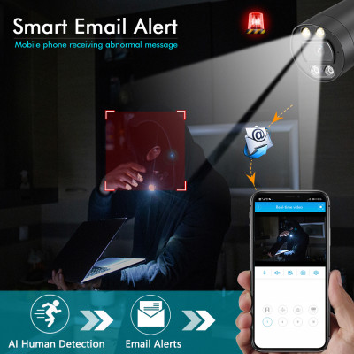 4K 8MP Poe الأمن نظام الكاميرا 16CH CCTV طقم Nvr ن...