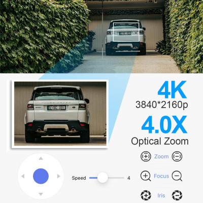 4K 8MP 4x التكبير التركيز التلقائي كاميرات المراقب...