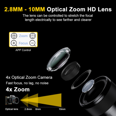 4K 8MP 4x التكبير التركيز التلقائي كاميرات المراقب...