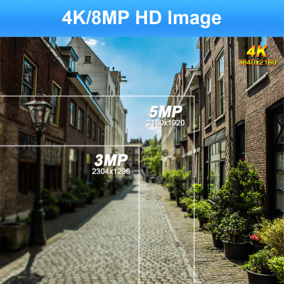 4K 8MP 4x التكبير التركيز التلقائي كاميرات المراقب...