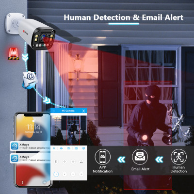 4K 8MP 4x التكبير التركيز التلقائي كاميرات المراقب...