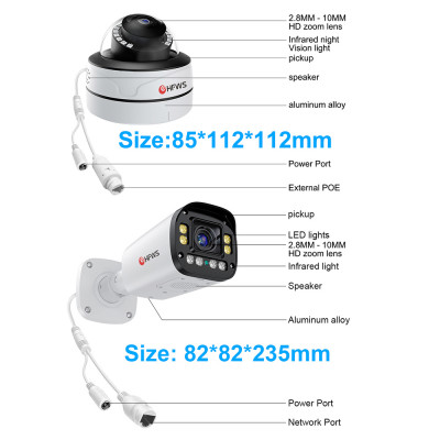 4K 8MP 4x التكبير التركيز التلقائي كاميرات المراقب...