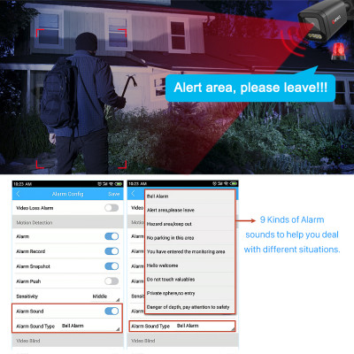 4K 8MP ضوء أسود مستوى كاميرا مراقبة الفيديو نظام ف...
