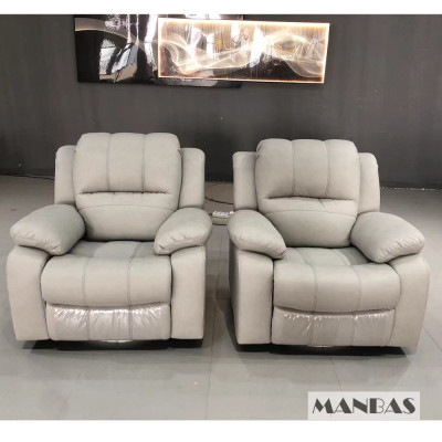 كرسي منباس كهربائي/يدوي ، كرسي هزاز مع دوار ، جلد...