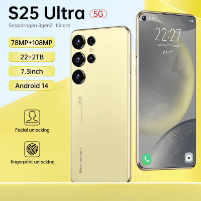 هاتف ذكي S25 ، أندرويد 14 عالي الدقة بشاشة بوصة ،...