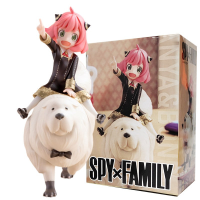 شخصيات أكشن من عائلة spyforge Anya ، Anya Bond Anya Forger ، Kawaii Girl Dog Figurine Figurine ، لعبة مجسمة من كلوريد البولي فينيل ، لعبة 14
