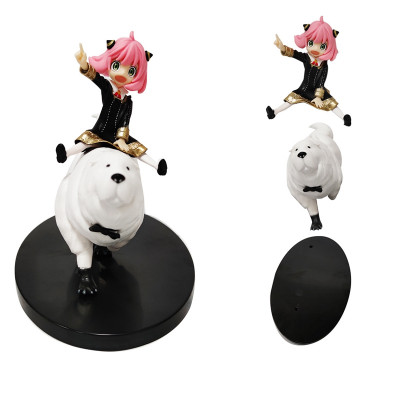 شخصيات أكشن من عائلة spyforge Anya ، Anya Bond Anya Forger ، Kawaii Girl Dog Figurine Figurine ، لعبة مجسمة من كلوريد البولي فينيل ، لعبة 14