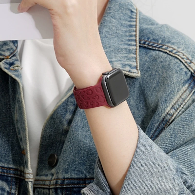 حزام فهد لساعة أبل ، كوريا محفور ، سلسلة iWatch 9 ، 8 ، 7 ، SE ، 6 ، 5 ، 4 ، 3 ، 2 ، 1 Ultra 2 ، 45 ، 44 ، 49 ، 41 ، 41 ، 40
