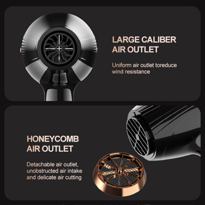 مجفف شعر 6 في 1 عالي الطاقة ومنخفض الضوضاء وسريع ا...