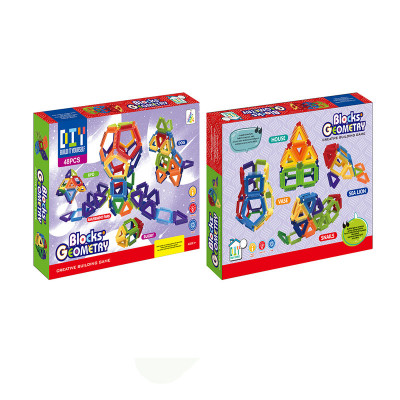 اشكال هندسية تركيب مغناطيس 48 قطعة 22-2345355