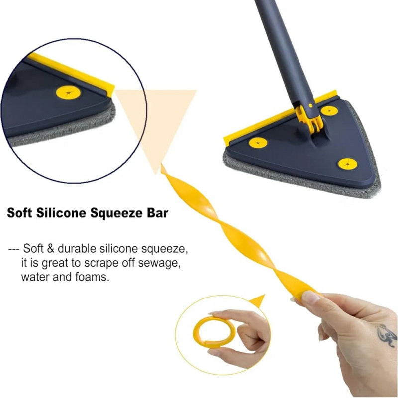 ممسحة تنظيف دوارة قابلة للتعديل