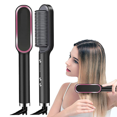 فرشاة مشط احترافية لفرد الشعر، مكواة فرد الشعر مع...