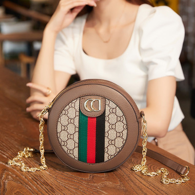 Fashionable PVC Retro Multifunctional Small Round...