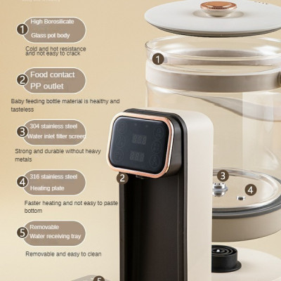 غلاية ماء ساخن ، تخمير الحليب ، غليان الماء ، موزع...