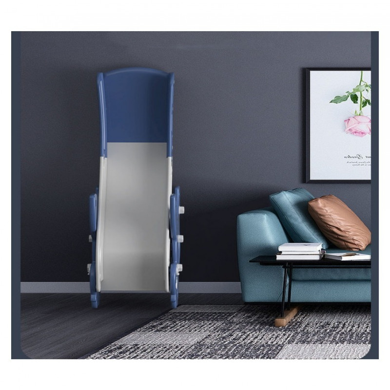 زحليقة علي شكل فيل قابلة للطي مع كرة سلة , أزرق