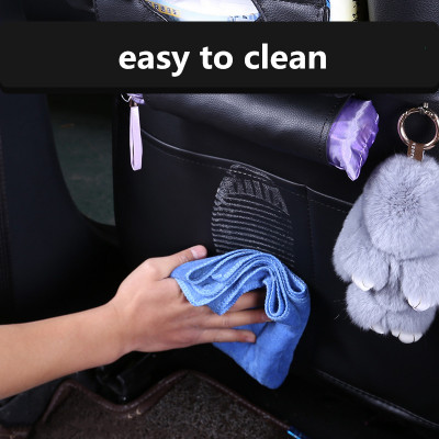 منظم تخزين عالمي لمقعد السيارة الخلفي من الجلد الص...