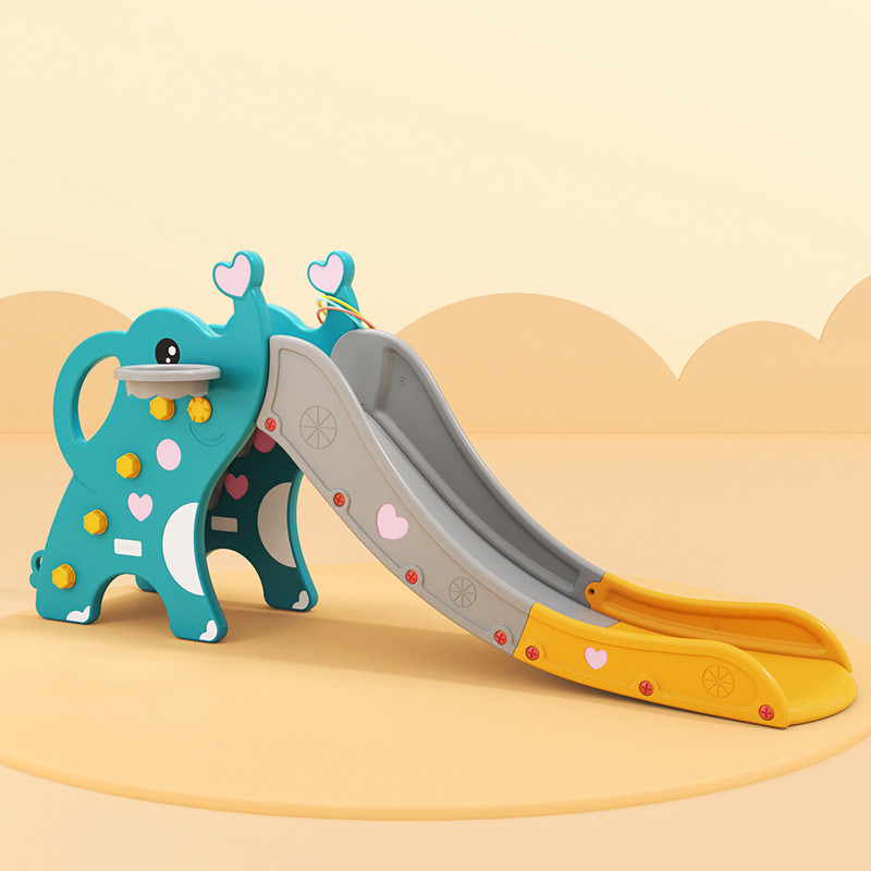 زحليقة علي شكل فيل قابلة للطي مع كرة سلة ,متعدد ال...