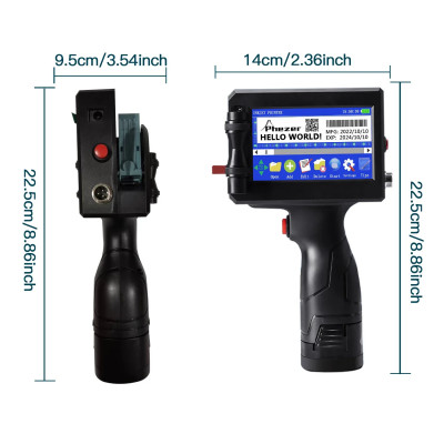 Phezer-طابعة نافثة للحبر المحمولة ، طابعة تسمية تا...