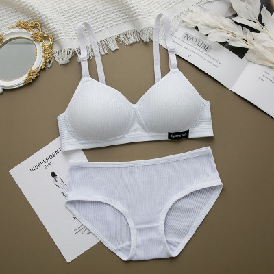 2 قطعة/المجموعة النساء سلس الصدرية سراويل مجموعة م...