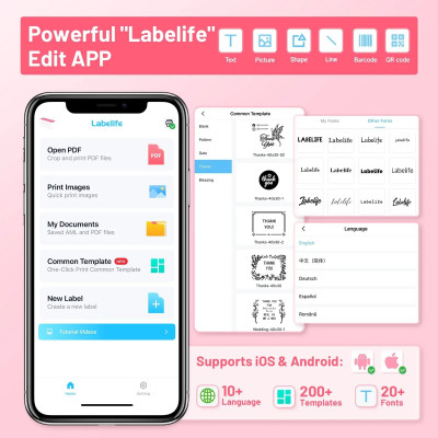 فوميمو-طابعة حرارية لاسلكية ، طابعة تسمية الشحن الصغيرة ، متوافقة مع آيفون ، أندرويد ، ماك ، ويندوز ، 241 بلوتوث ، 4x6