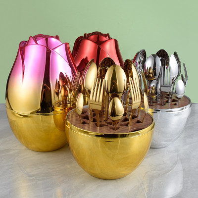 سكاكين من الفولاذ المقاوم للصدأ مكونة من 24 قطعة م...